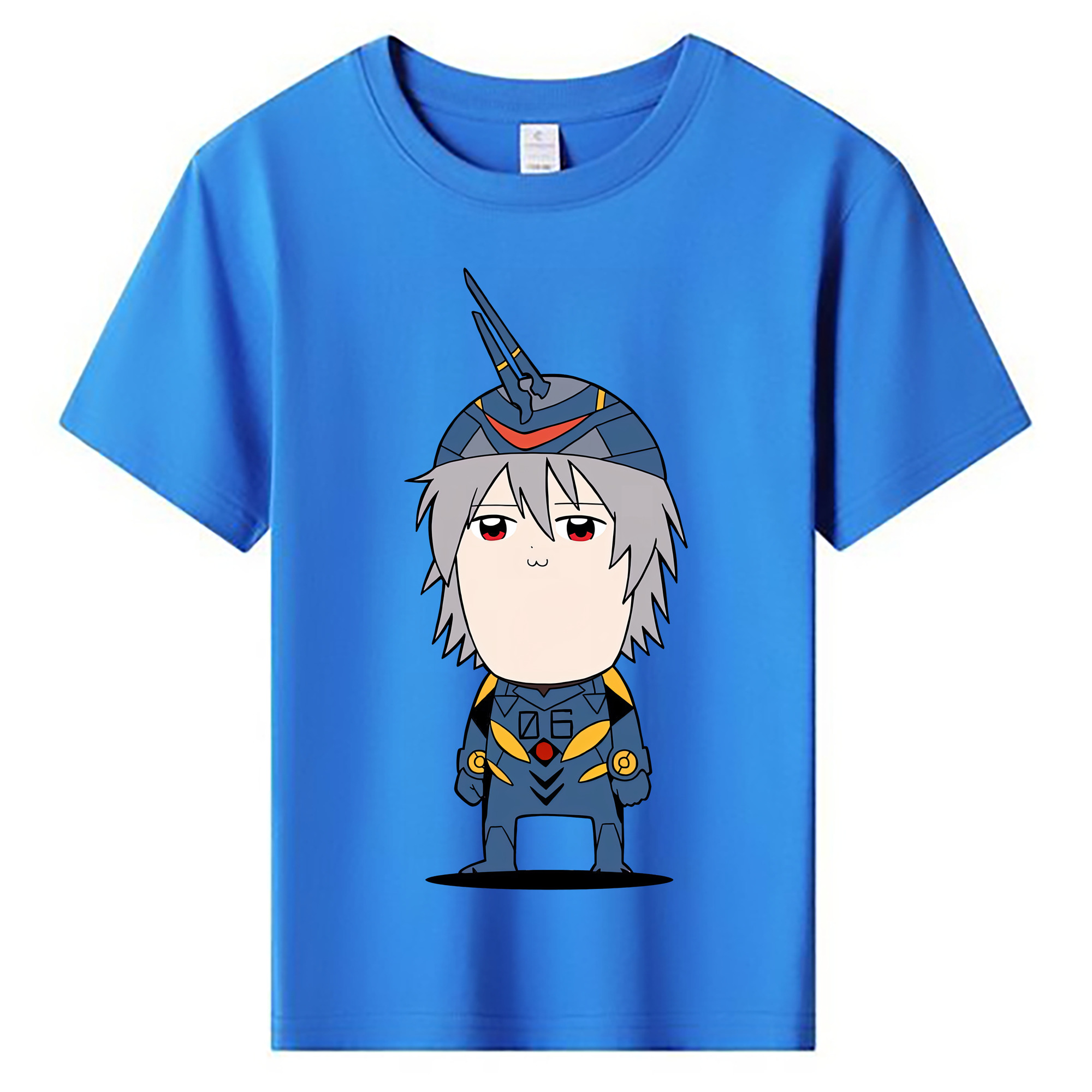 （画像用） EVA 新世紀エヴァンゲリオン 綿100％キッズTシャツ（フロントプリント）